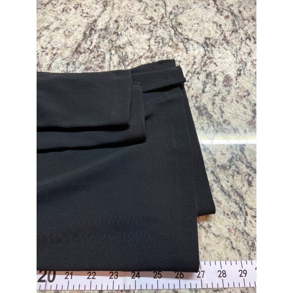 Boston Proper Colorblock Tunic Top M Black White Asymmetrical Neck Modern Chic - Picture 8 of 9